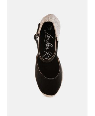 Womens Paryor Microfiber Espadrilles Sandals