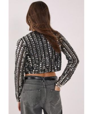 Women's Beaded Long Sleeve Jacket