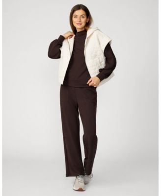 Women's Mockneck Modal Top & Wide Leg Pant