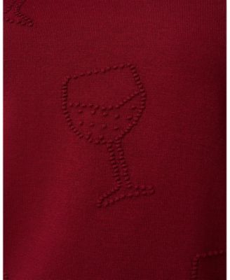 Women's Wineglass Drop Shoulder Tunic Sweater