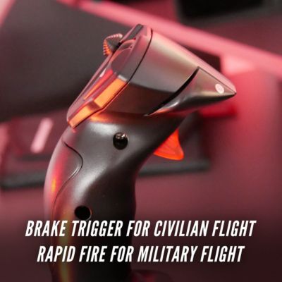 T. Flight Hotas X Joystick and Throttle for PC and PlayStation 3, Black