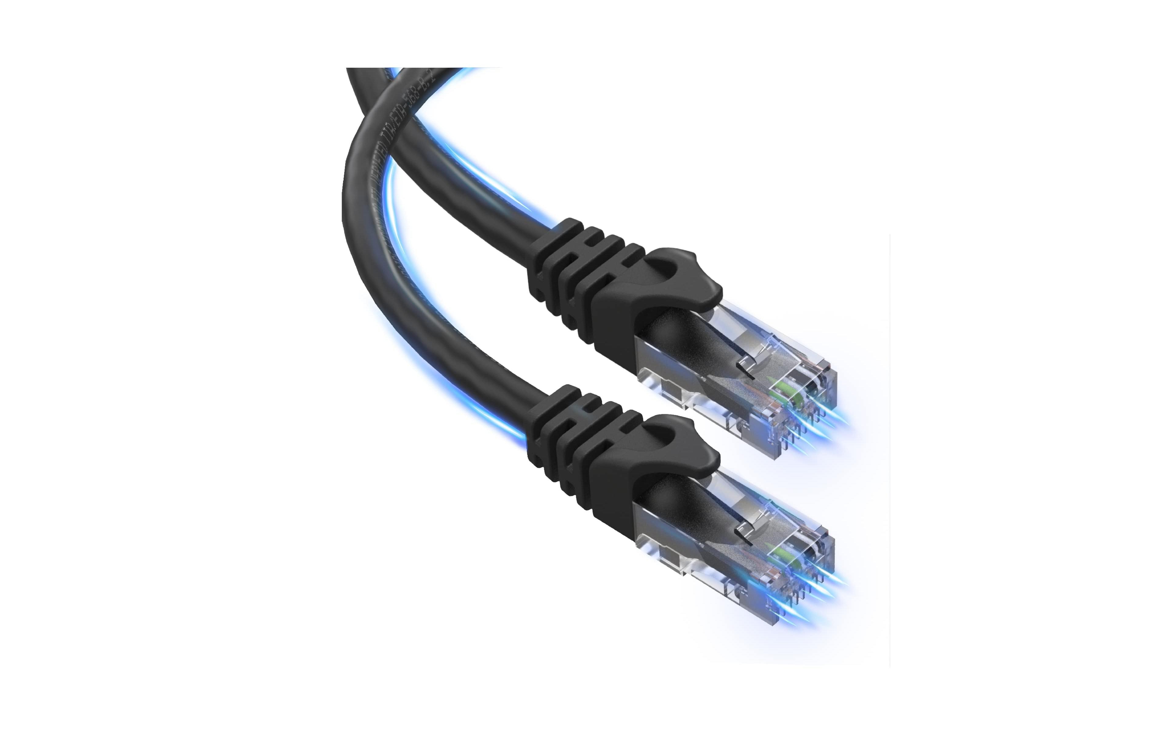 Ultra Clarity Cables Cat 6 100ft Ethernet Cable, Compatible with PCs, Routers, Modems, Gaming Consoles