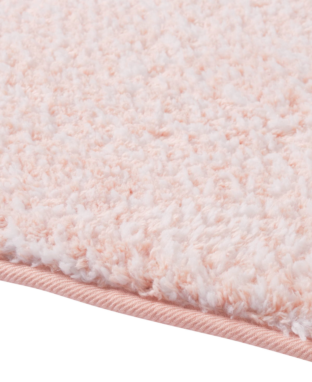 Vcny Home Heathered Memory Foam Bath Rug, 20" X 32" In Pink