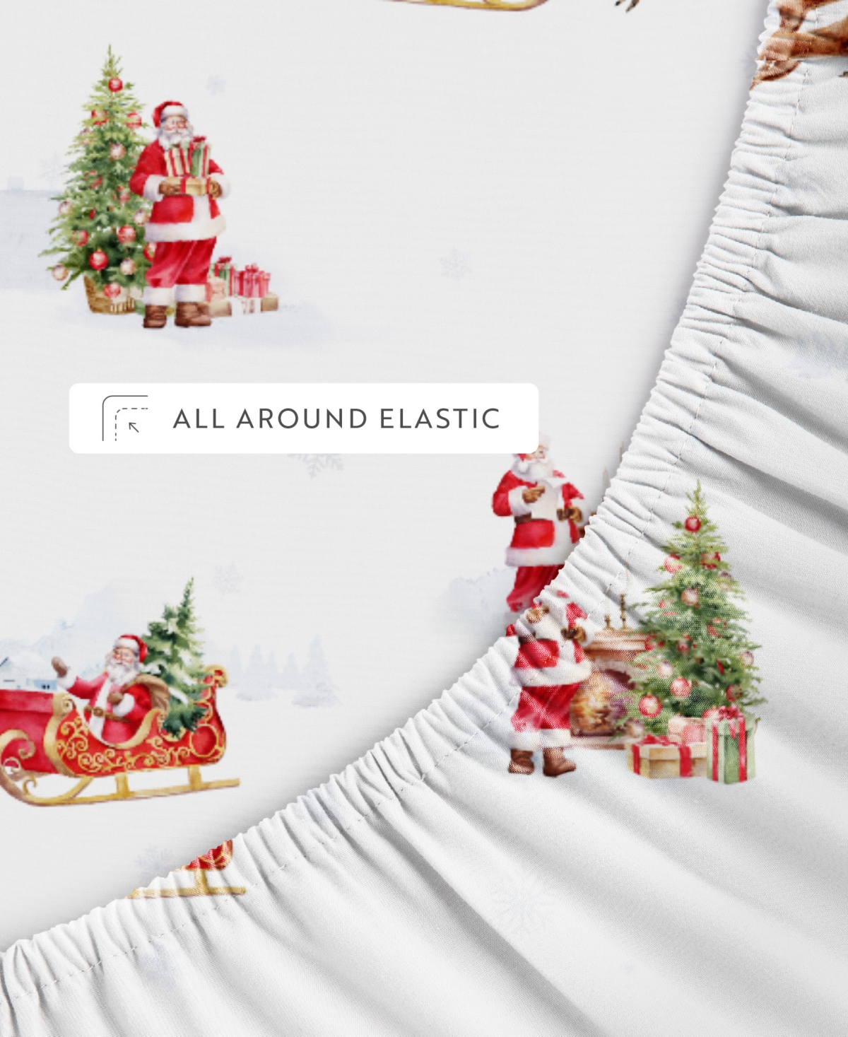 ienjoy Home Holiday Pattern 4-Pc. Sheet Set