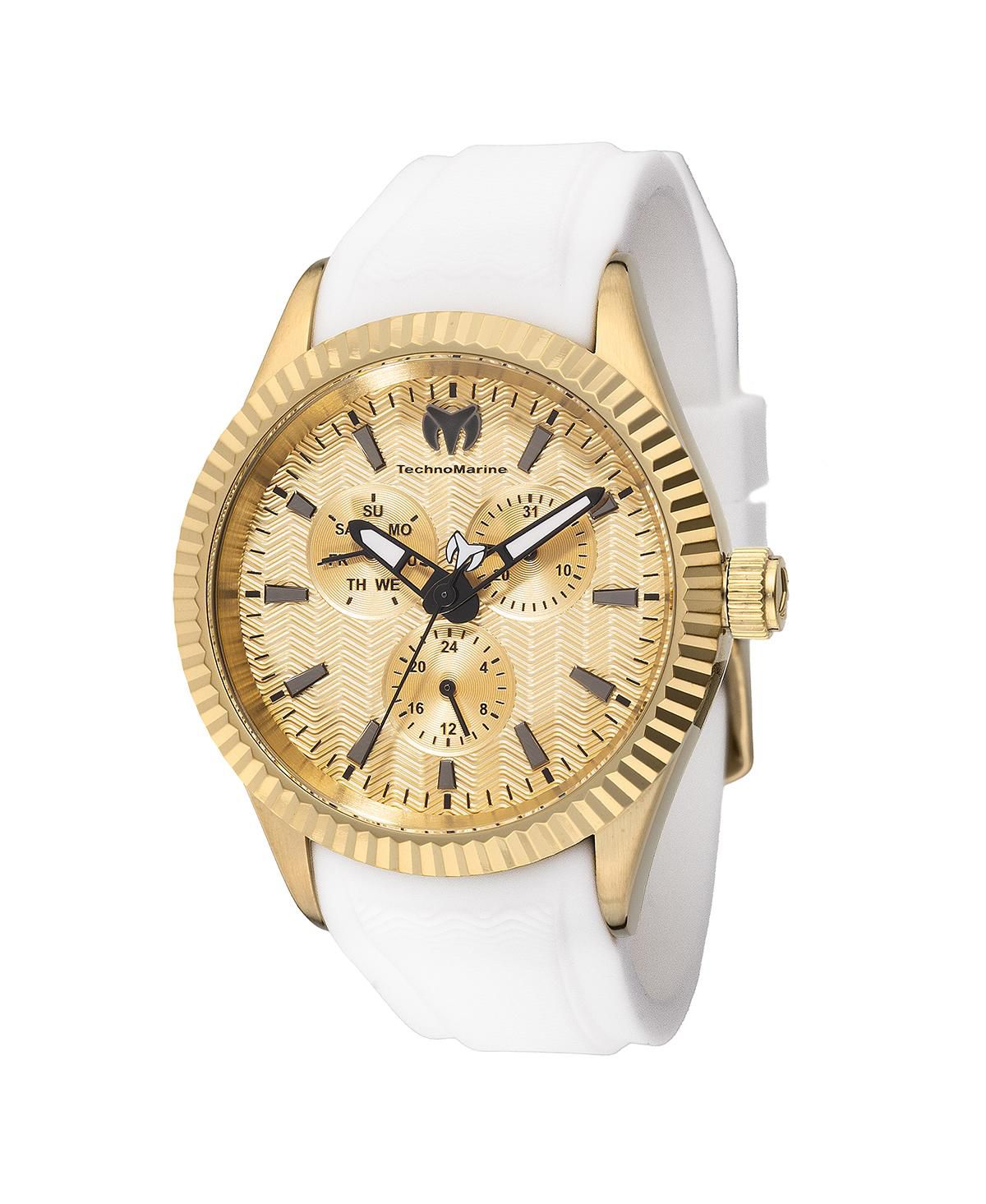 Мужские часы с золотым циферблатом и морским кварцевым хронографом TM-724002