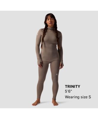Women's Backcountry Pines Microgrid Ultra-Lt Baselayer Balaclava Top Lightweight Long Underwear Tops