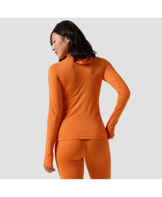 Women's Backcountry Pines Microgrid Ultra-Lt Baselayer Balaclava Top Lightweight Long Underwear Tops