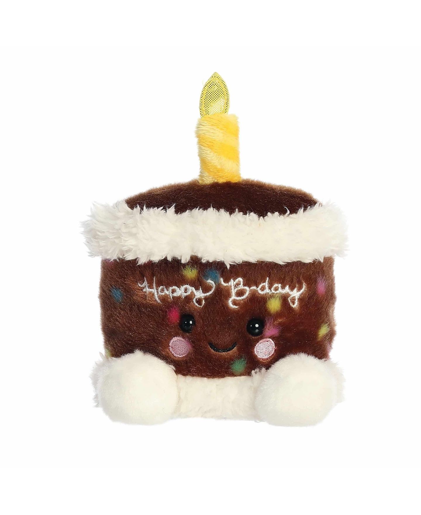 Детская мягкая игрушка Aurora Palm Pals Choco B'day Cake Mini Plush, цвет: Коричневый — фото 1