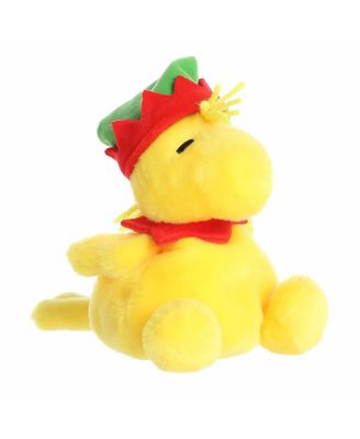Mini Elf Woodstock Palm Pals Peanuts Festive Plush Toy Yellow 5"