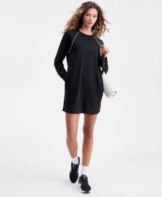 ID Ideology - Women's Piped Sweatshirt Dress