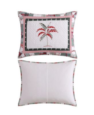 Tommy Bahama Palm Tree Patchwork Reversible 3-Pc. Quilt Set, Full/Queen