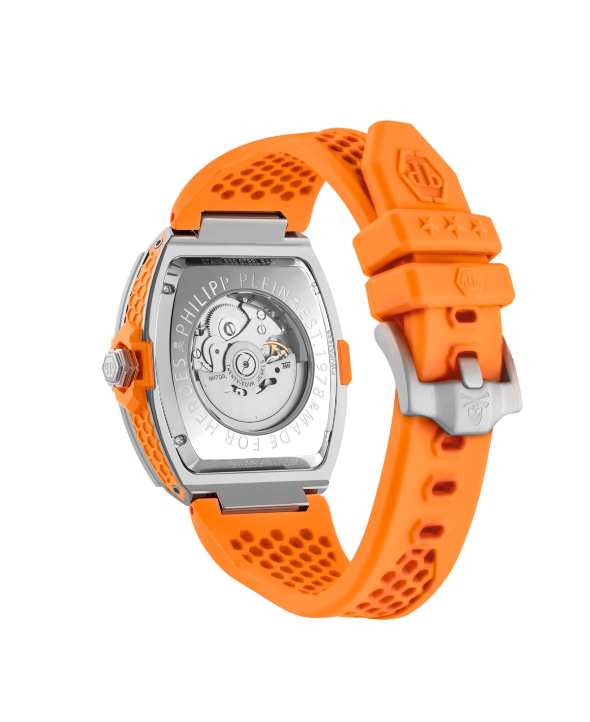 Philipp Plein Men's Silver Stainless Steel Watch, 44mm