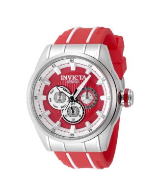 Men's 49051 Speedway  Quartz Chronograph Red, White Dial Watch