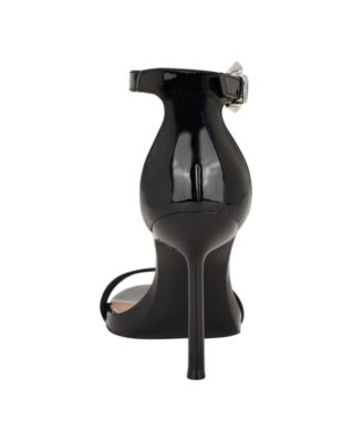 Women's Insraa Rhinestone Buckle Stiletto Dress Sandals