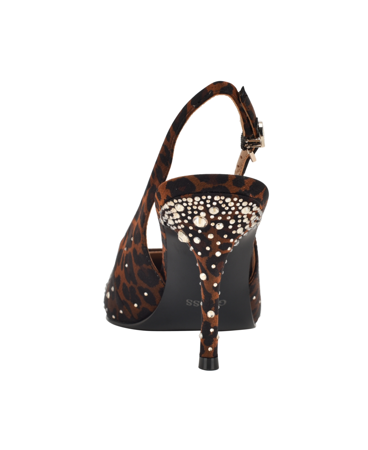 Guess Women's Princessa Quattro G Embellished Slingback Stiletto Pumps In Brown