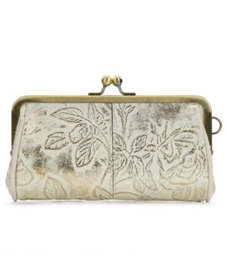 Renna Bark Leaves Wristlet