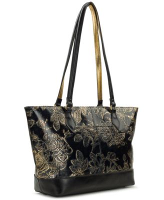 Meka Bark Leaves Textured Tote Bag