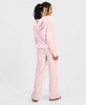 Juniors' Hello Kitty Plush Hoodie & Lace-Trim Lounge Pants