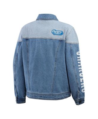 Women's Los Angeles Chargers Full-Button Denim Jacket