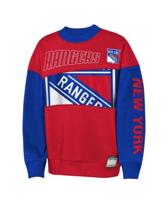 Big Boys and Girls Red/Blue New York Rangers Impact Player Sweatshirt