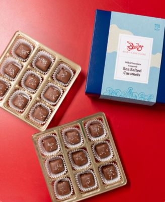 Sea Salted Caramel Gift Box Dark & Milk Chocolate, 18 Pieces