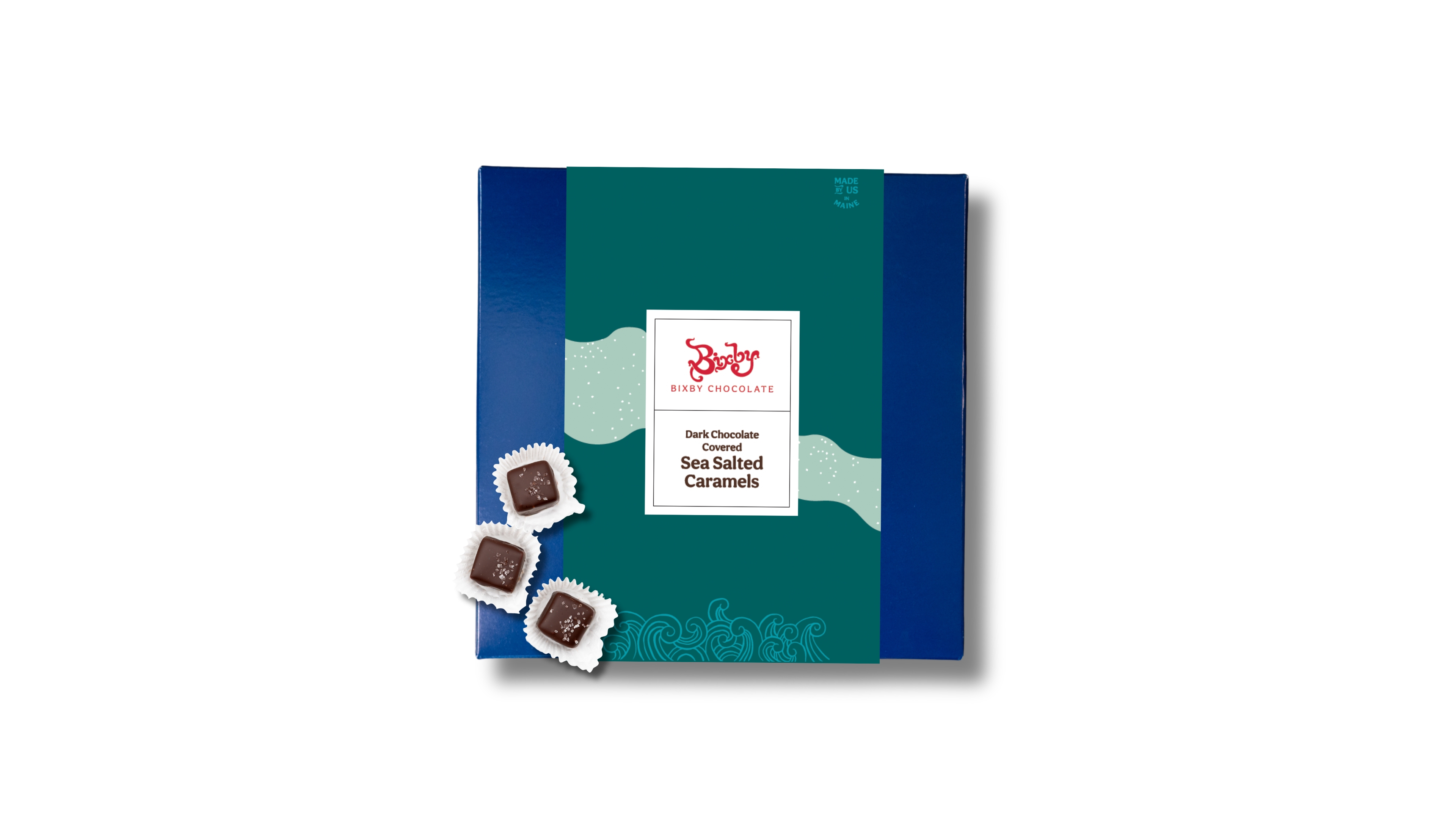 Bixby Chocolate Milk & Dark Chocolate Sea Salted Caramels, 25 Pieces