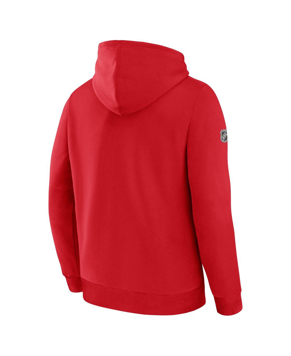 Fanatics Men's Red Detroit Wings Centennial Fleece Hoodie