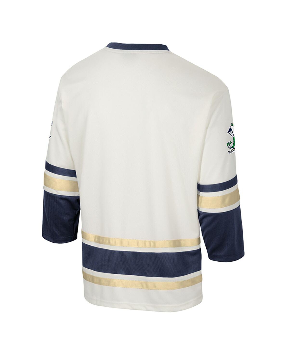 Colosseum Men's Cream Notre Dame Fighting Irish Puck Proud Fashion Hockey Jersey