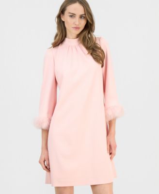 Petite Mock Neck Sheath Dress