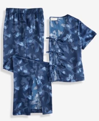 State of Day Women's 2-Piece Short-Sleeve Top and Pants Pajama Set, Exclusive