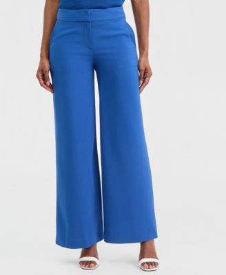 Tahari ASL Women's Mid-Rise Wide Leg Pants