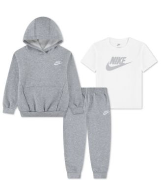 Boys' 4-7 Long-Sleeve Hoodie, T-Shirt and Jogger Pants, 3-Piece Set