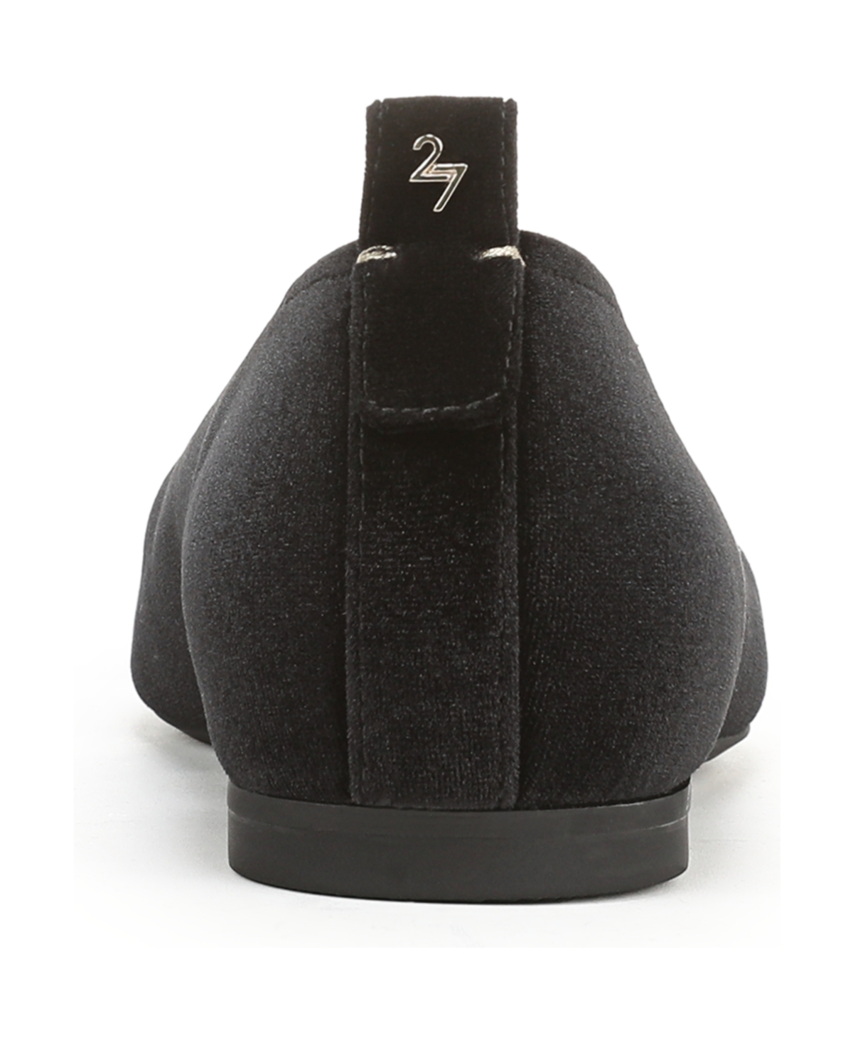 Naturalizer Carla Square Toe Ballet Flats In Black