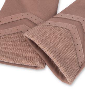 Women's Rib-Knit Fleece-Lined Gloves