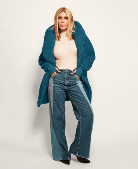 Женские куртки By JILL MARTIN Hooded Sherpa Button Front Lounger Jacket