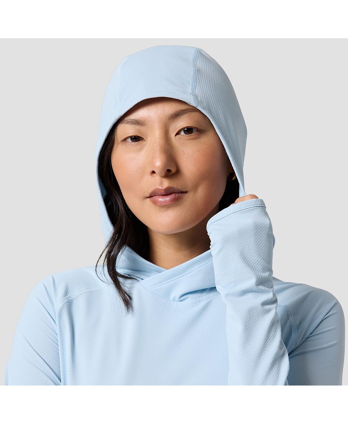 Backcountry Women's Tahoe Sun Hoodie Long Sleeve Performance Tops In Blue