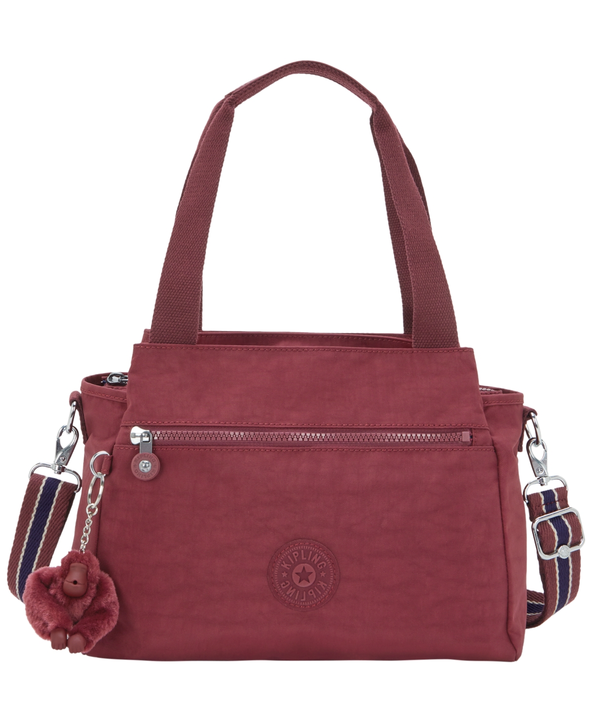 Kipling Women's Elysia Small Satchel Bag In Burgundy