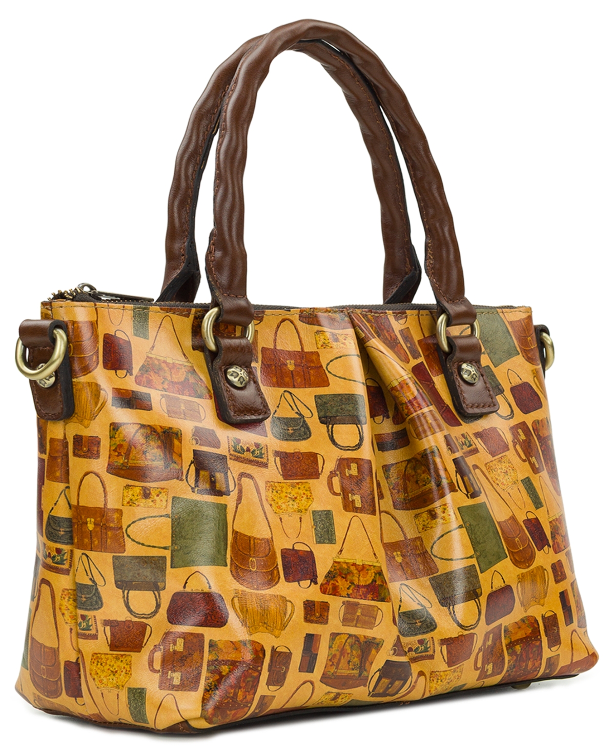 Patricia Nash Zora Top Handle Medium Crossbody Bag In Brown