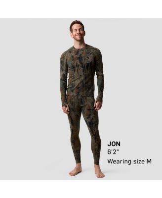 Men's Cedars RWS Merino Lt-Wt Baselayer Crew Top Lightweight Long Underwear Tops