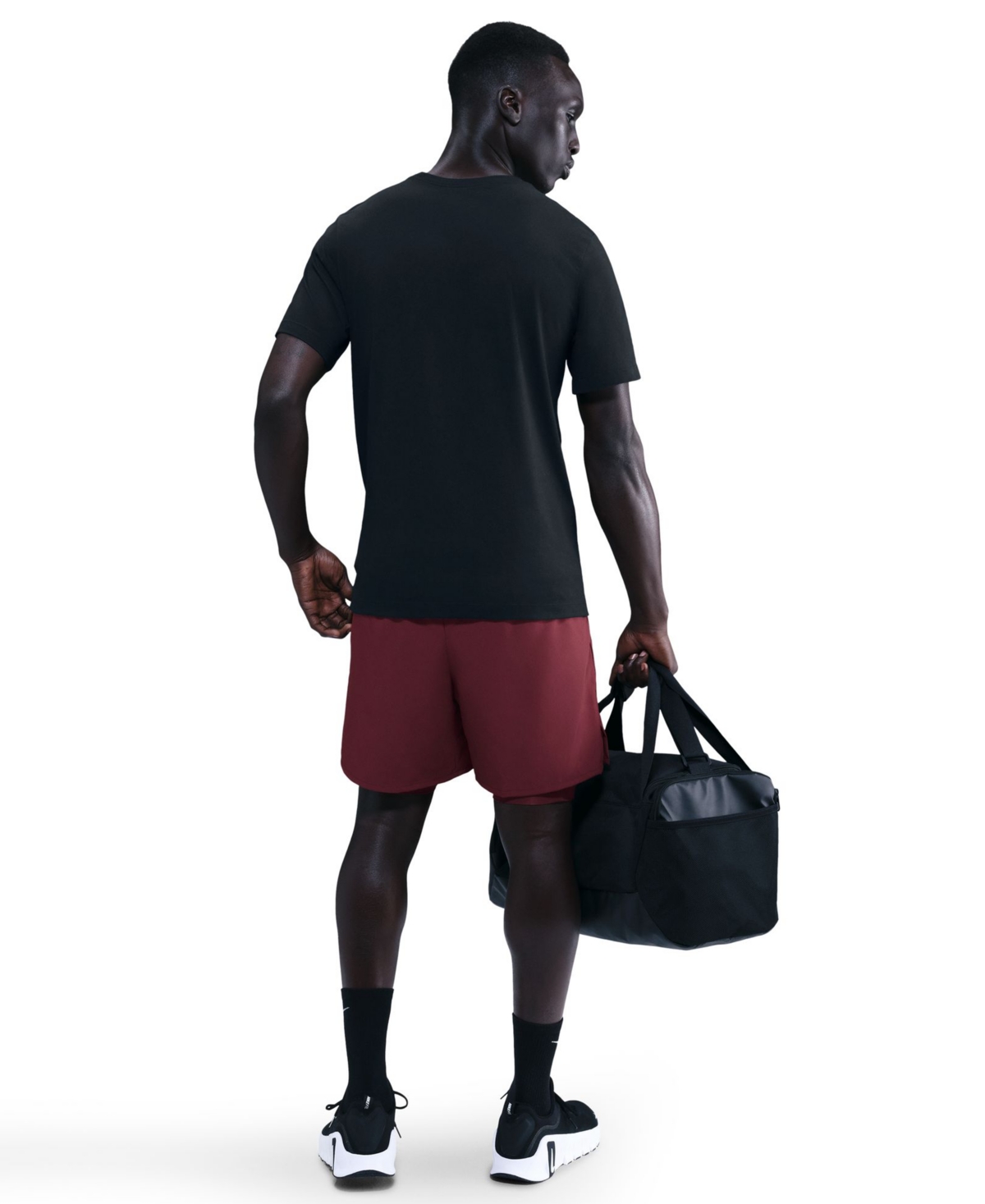 Nike Men's Modern Fitness Classic Crewneck T-shirt In Black