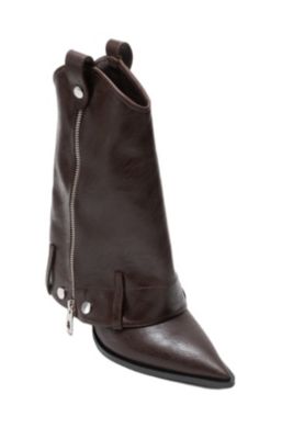 Lola Zip Pointed Toe Heel Boot (Women