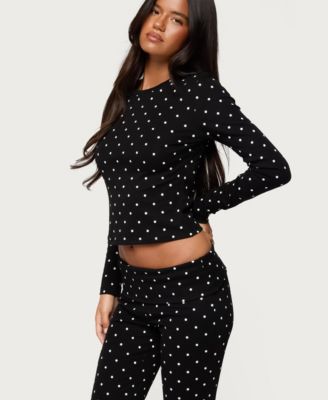 Women's Daliya Polka Dot Long Sleeve Top
