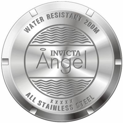 Women's 28675 Angel Quartz 3 Hand White Dial Watch