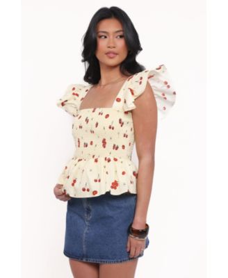 Remira Smocked Ruffle Top