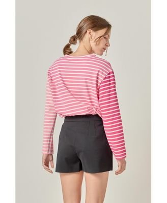 Women's Stripe Color Block Shirt