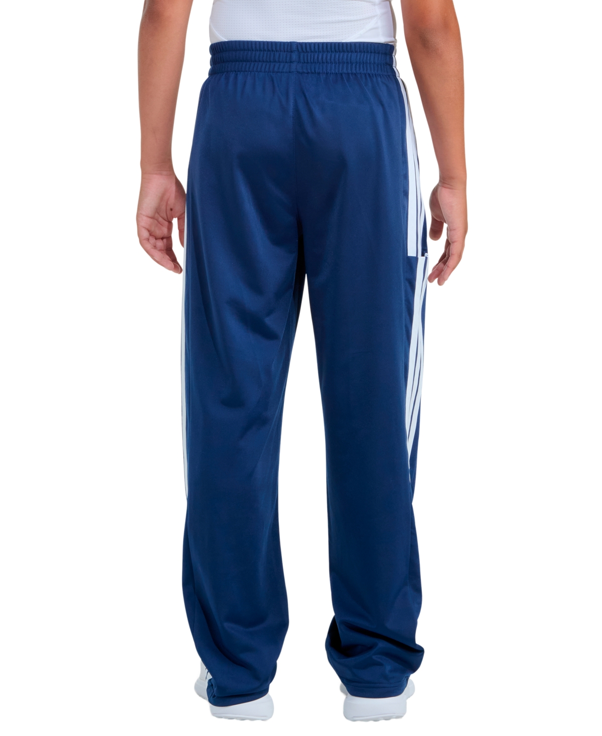 adidas Boys 8-20 Elastic Waistband 3-Stripe Sport Pants