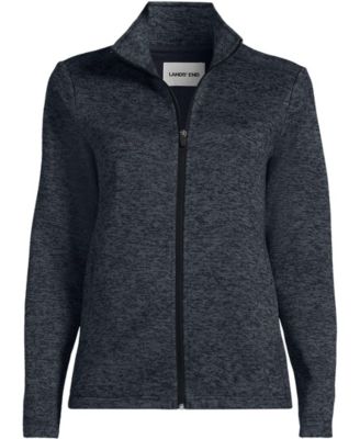 Women's Sweater Fleece Zip Front Jacket