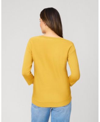 Block Rib Stitch Midweight Tunic Sweater