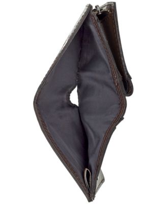 Linette Bark Leaves Snap Wallet