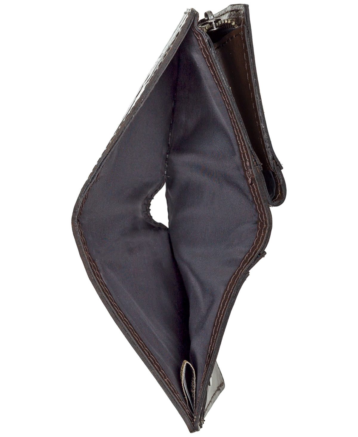 Patricia Nash Linette Bark Leaves Snap Wallet In Brown
